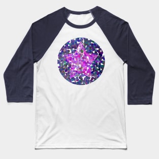 Purple Dotty Star Baseball T-Shirt